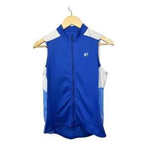 PEARL IZUMI Women’s Sleeveless Cycling Jersey Blue/White Size Medium